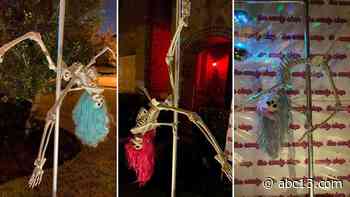 Halloween: Texas homeowner told to remove risque pole-dancing skeletons - KTRK-TV