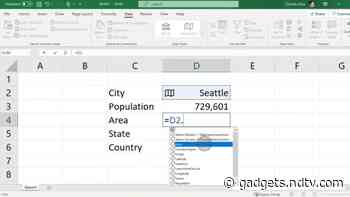 Microsoft Excel Adds Support for Live Custom Data Types