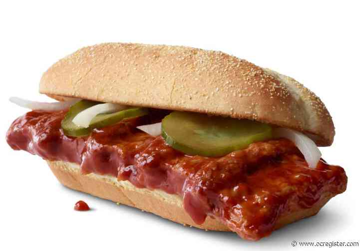 McDonald’s cult classic, the McRib, is coming back