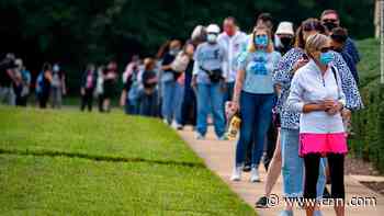 Early voters wait hours in line as states see record turnout