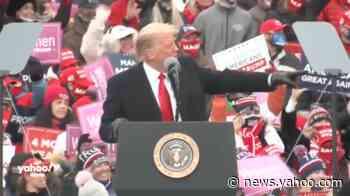 Trump appears to mock Laura Ingraham for wearing a mask at campaign rally