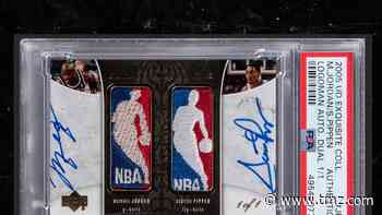 Michael Jordan & Scottie Pippen Signed Super-Rare Basketball Card Hits Auction Block