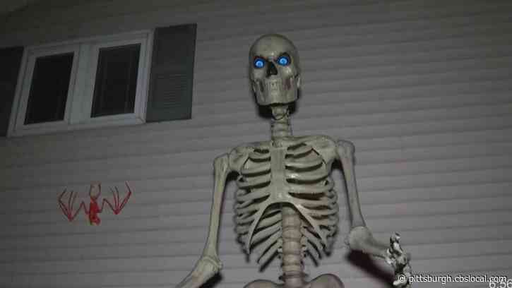 Butler Co. Couple Proud Owners Of 12-Foot-Tall Skeleton, The Hottest Halloween Decoration Of 2020