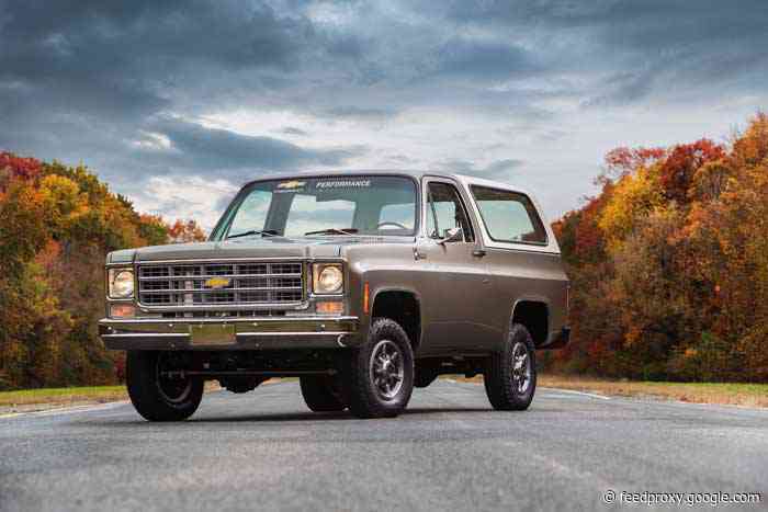 1977 Chevrolet K5 Blazer-E uses an electric powertrain