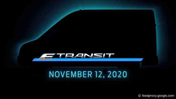 Ford will unveil the E-Transit electric van on November 12