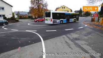 Aufgemalter Kreisverkehr in Bobingen verwirrt viele Autofahrer - Augsburger Allgemeine