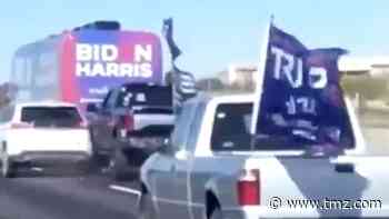 Trump Supporters Succeed in Chasing Biden Bus Out of Austin, TX Area