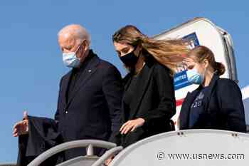 The Latest: Biden and Obama Stop to Thank Young Canvassers