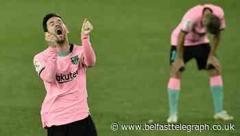 Barcelona held by 10-man Alaves to cap off turbulent week