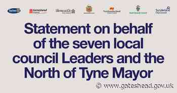 North East leaders concern at Covid Rise - Gateshead Council - Gateshead Council