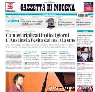 Gazzetta di Modena: "Sassuolo nell'incubo Covid: ieri altri tre tesserati positivi" - Sassuolonews.net