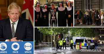 Halloween revellers enjoy last weekend after haunting new lockdown message