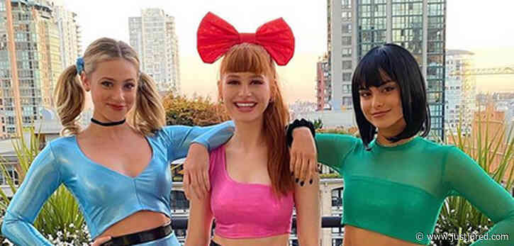 Lili Reinhart, Madelaine Petsch, & Camila Mendes Dress Up as Powerpuff Girls for Halloween!