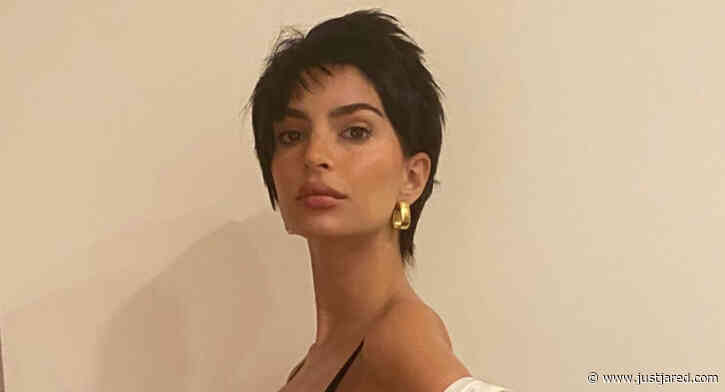Emily Ratajkowski Recreates Demi Moore's Pregnancy Photo Shoot for Halloween!