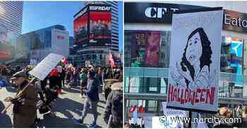 Anti-Maskers Take To Toronto Streets With Added Halloween Twist (PHOTOS) - Narcity Canada