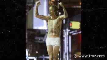 Justin Bieber Emerges From Video Shoot in Just Calvin Klein Boxer Briefs