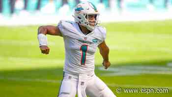Dolphins' Tagovailoa wins first career NFL start