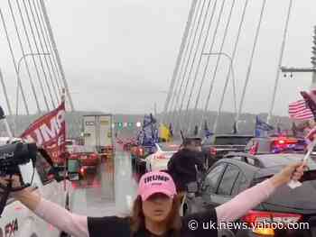 Trump MAGA vehicle parade shuts down Mario Cuomo bridge in New York