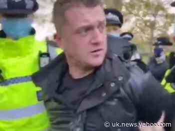 Tommy Robinson arrested under coronavirus regulations in London’s Hyde Park