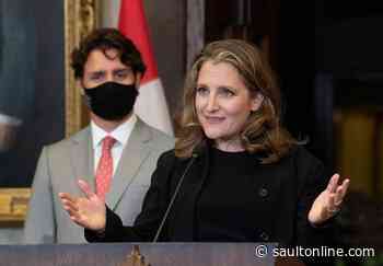 Deputy PM Freeland reports COVID-19 test has come back negative
