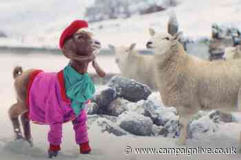 TK Maxx enlists garish goat for festive ad