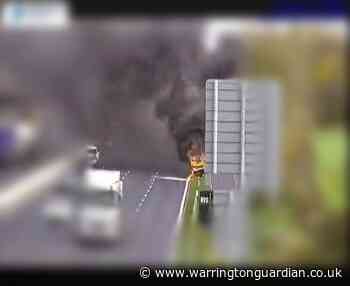 Delays on M62 westbound due to vehicle fire