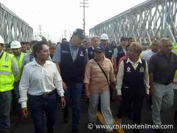 Coishco: ministro Martín Vizcarra inauguró puente Bailey y hoy el tránsito quedó restablecido - Diario Digital Chimbote en Línea