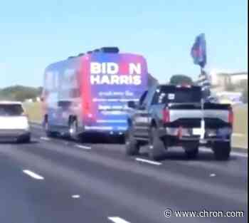 FBI investigating alleged harassment after Trump caravan surrounded Biden campaign bus in Texas