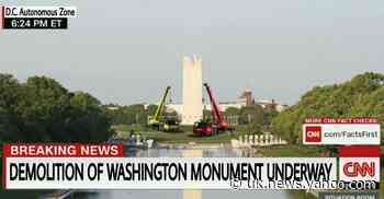 Trump campaign tweets doctored image of Washington Monument being demolished