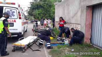 Motociclistas protagonizan aparatoso accidente en Bacalar - PorEsto
