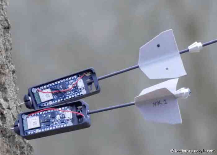Drone fires Sense darts for data collection in hard to reach locations
