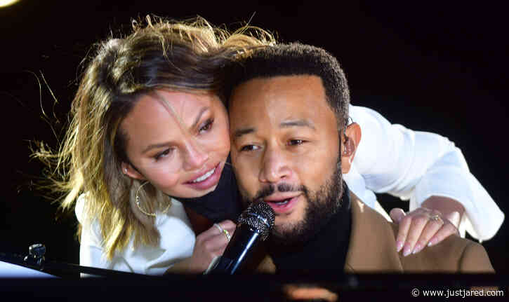 Chrissy Teigen & Kids Join John Legend On Stage at Biden Rally in Philly!
