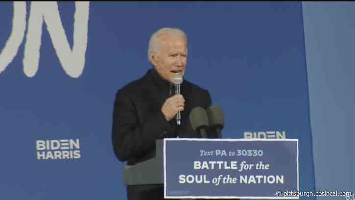 Joe Biden’s Campaign Swings Through Pittsburgh To Rally Last-Minute Votes