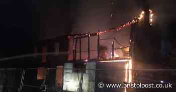 Firefighters battle large blaze overnight