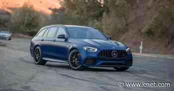 2021 Mercedes-AMG E63 S Wagon is a beautiful blue beast     - Roadshow