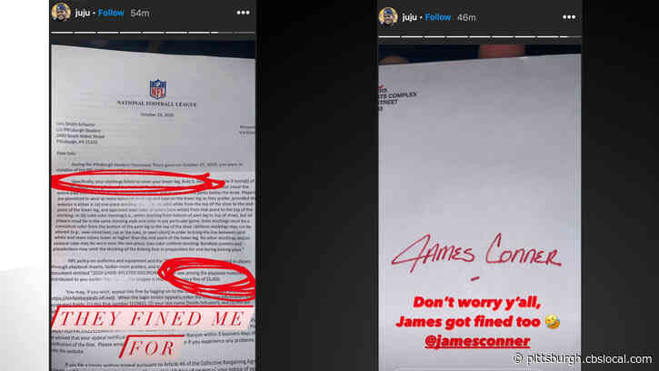 JuJu Smith-Schuster, James Conner Apparently Fined $5,000 By NFL For Not Properly Wearing Game Socks