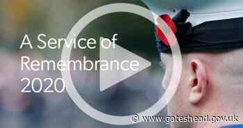 Gateshead commemorates Remembrance Sunday at home - Gateshead Council