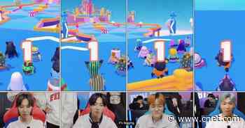 BTS will play the game show battle royale Fall Guys on its web series     - CNET