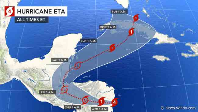 Hurricane Eta strikes Nicaragua as one of 2020&#39;s strongest storms