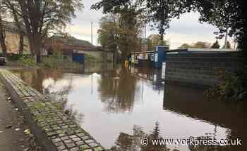 Floods hit Tadcaster Albion football ground