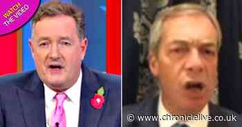 Nigel Farage loses temper with Piers Morgan on air  in Trump 'bleach' row