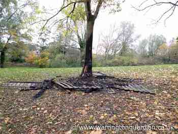 Firefighters put out fence panel bonfire in Great Sankey - Warrington Guardian