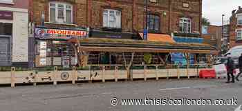 Lewisham's first parklet to aid social distancing ready