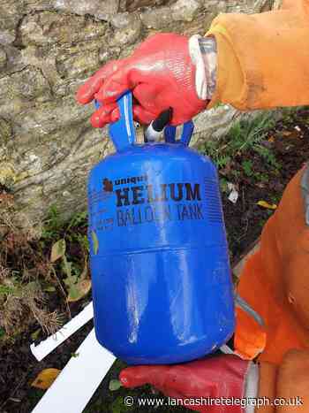 'The impact of this could have been devastating' - helium canister found in makeshift bonfire in Burnley