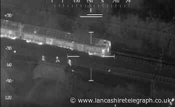 Footage released of illegal rave after machete found and seven police cars damaged