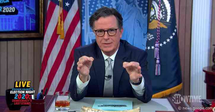 Stephen Colbert argues 'it's actually a good thing we don't know who won' the election yet - Entertainment Weekly