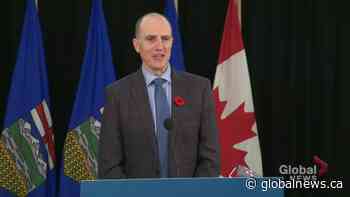 How do Alberta farmers prevent spread of swine flu between operations?