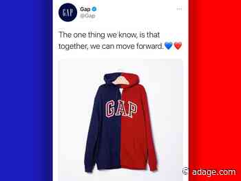 Gap removes ‘unity’ hoodie tweet after backlash