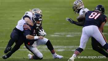 Nagy: Bears' Trubisky injured shoulder vs. Saints