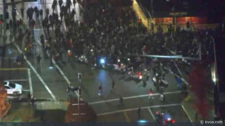 Scattered protests reported across New York, Washington and Seattle; No evidence of unrest